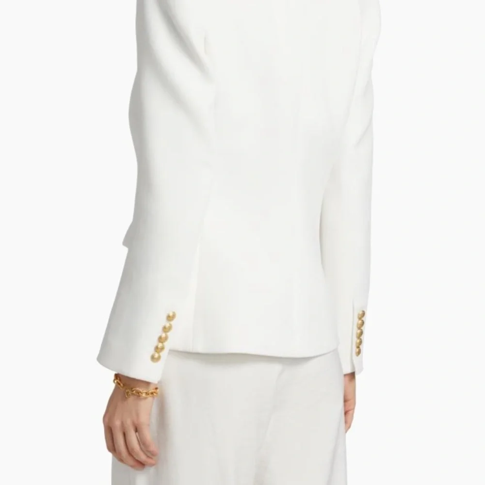 Kobi Halperin White Blazer with Gold Buttons - Picture 6 of 10